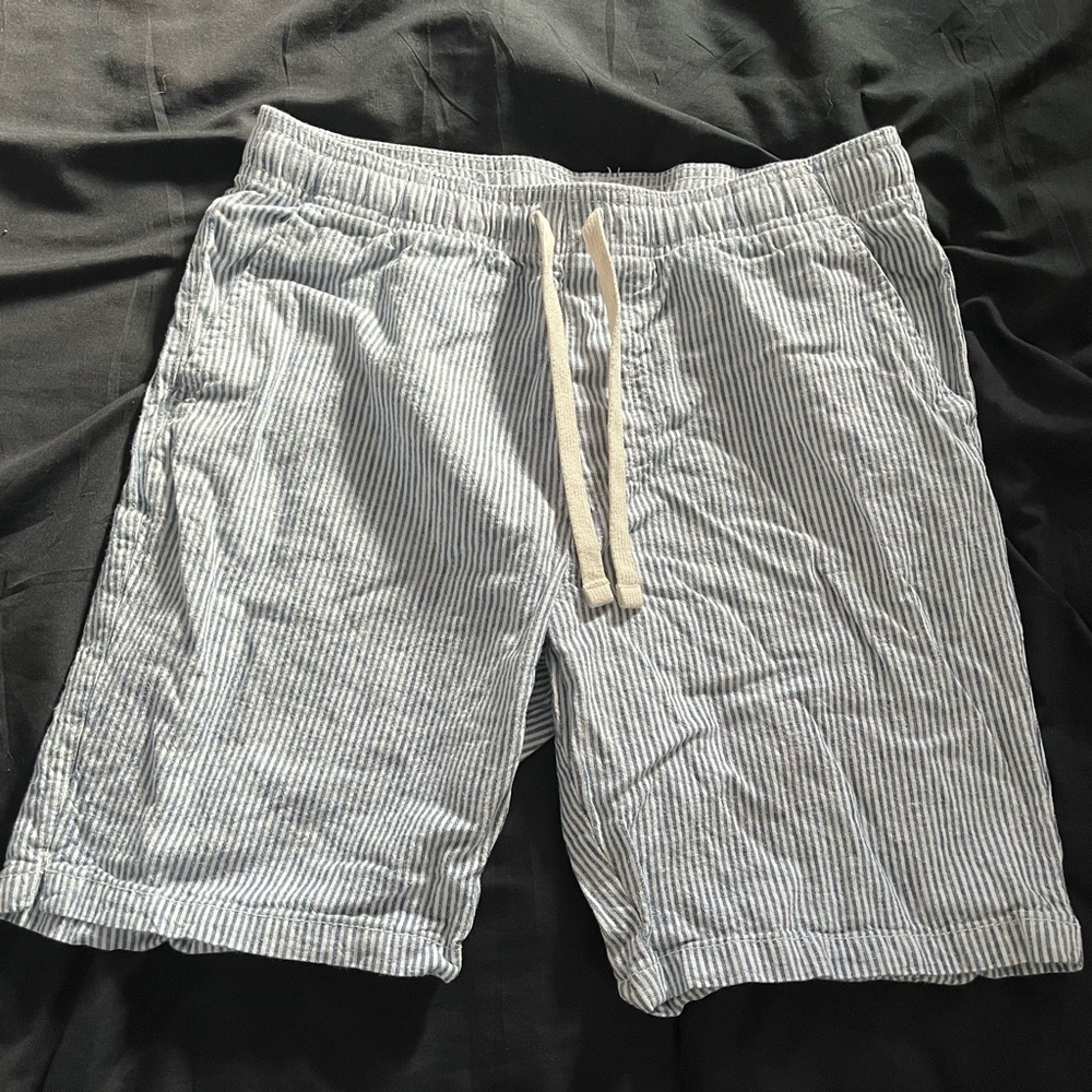 Goodfellow & Co Light Blue and White Seersucker Men's Shorts